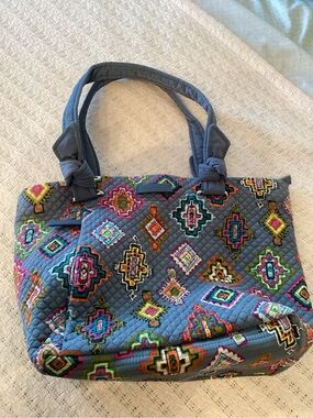 Vera Bradley Hadley Shopper Painted Medallions